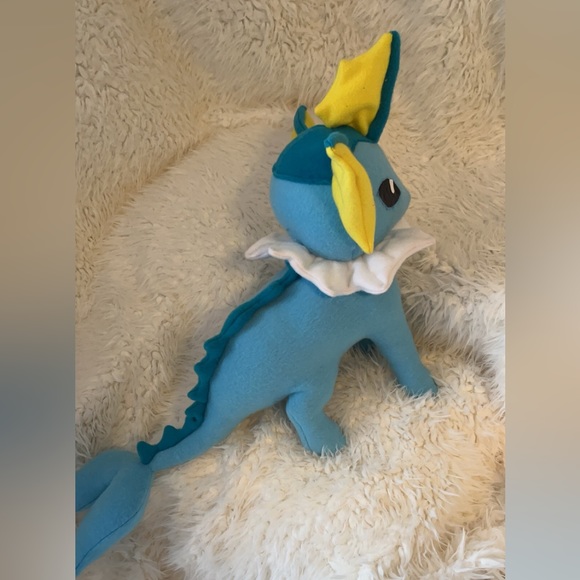 Handmade vaporeon pokemon plushie - Picture 3 of 4